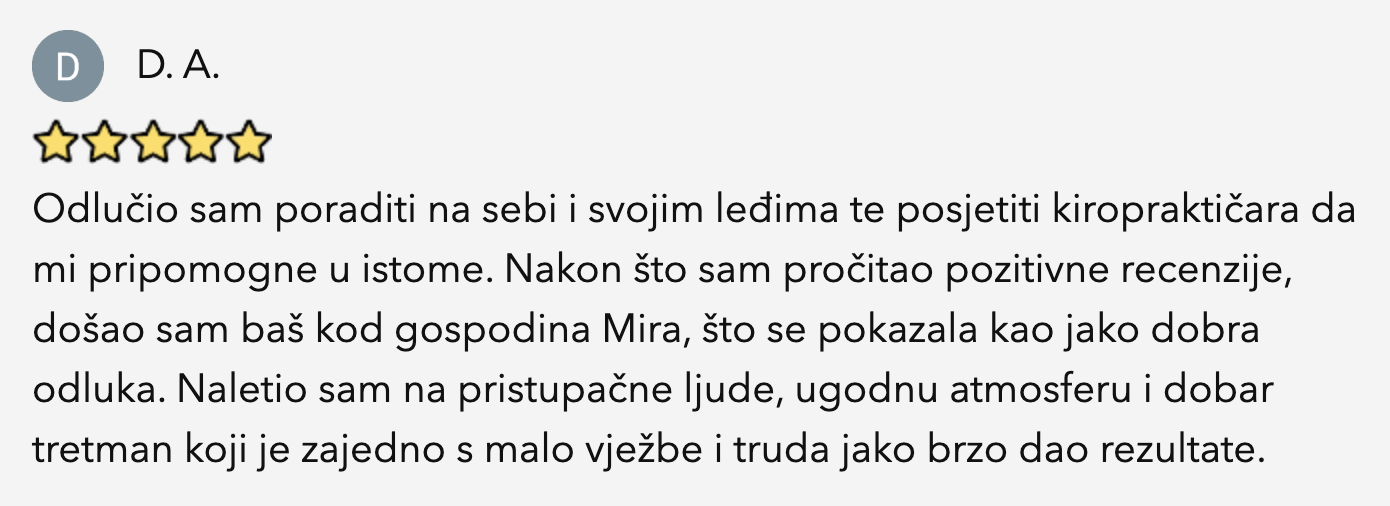 Bandalo Kiropraktika Dr. Miro Bandalo Najbolji Doktor