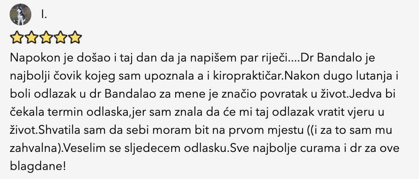 Dr.Miro Bandalo Iskustva