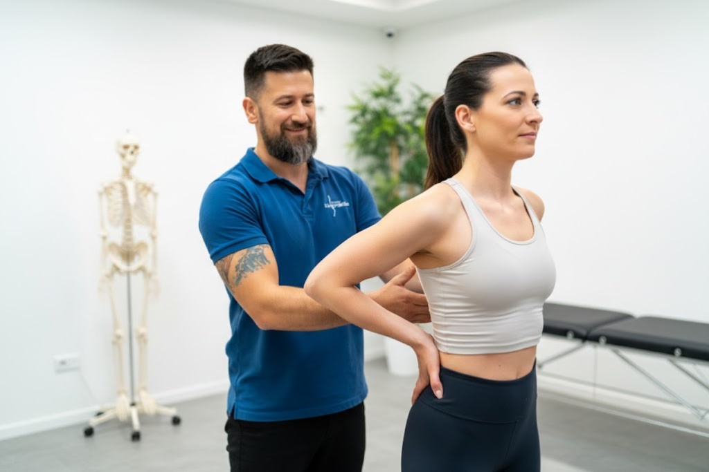 Dr. Miro Bandalo Asistira Pacijentu Pri ispravnom Držanju Tijela