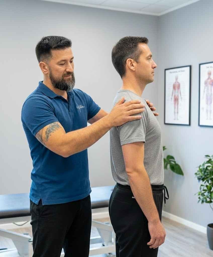 Ispravak Drzanja TIjela Muskarca Bandalo Kiropraktika Split